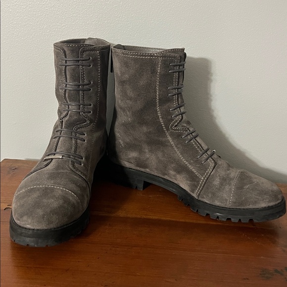 Jimmy Choo Shoes - JIMMY CHOO Piper Suede Combat Boots Size 40